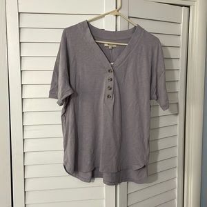 Madewell V-Neck Henley Tee